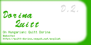 dorina quitt business card